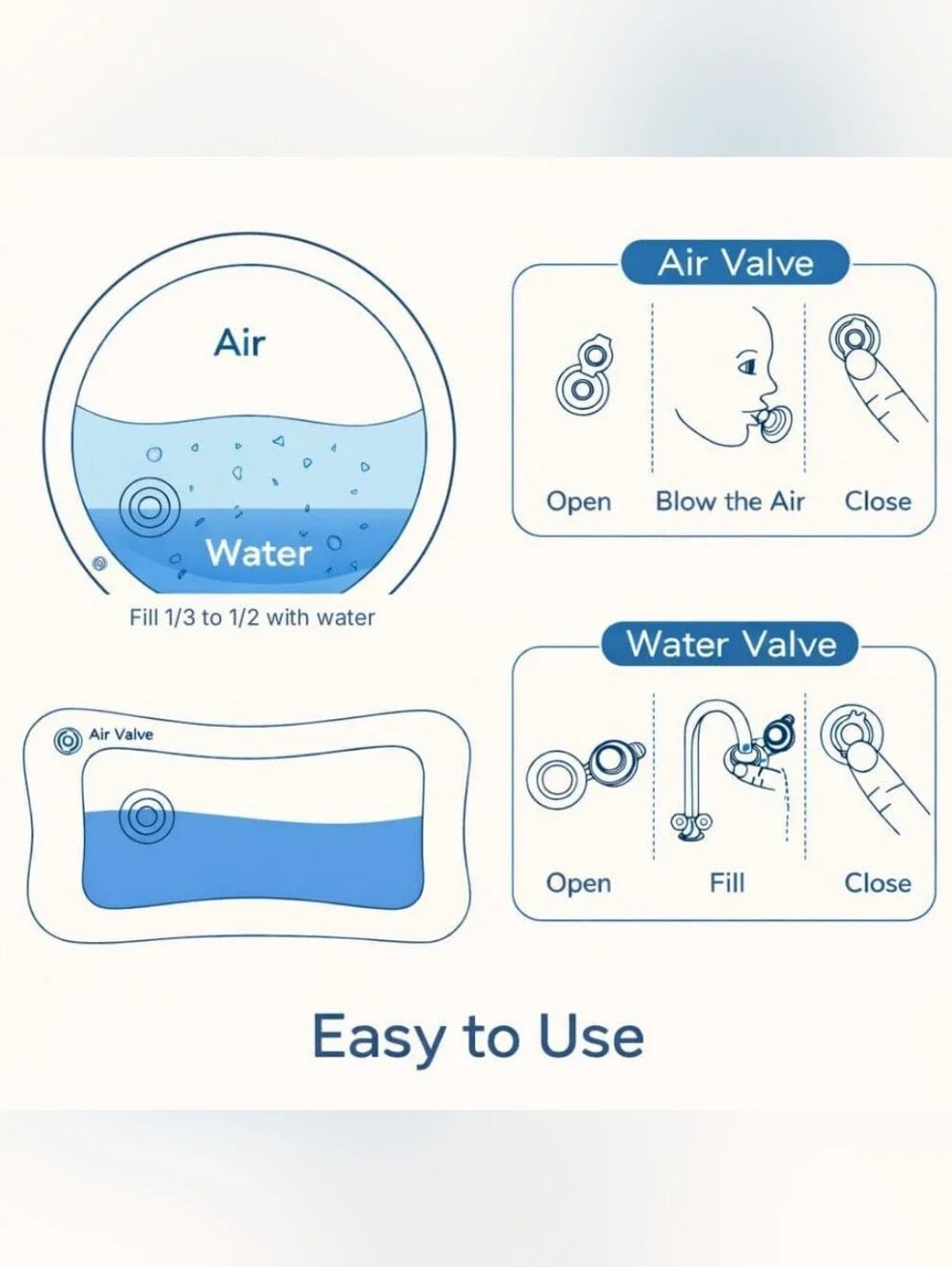 AquaPaw Claw-Resistant Water Mat Baby Dog & Cat Water Mat Toy! Interactive